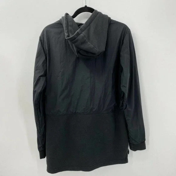 Adidas Men's Original Sport Luxe Mix Hoodie Trefoil Fleece Black Pullover Size M - Picture 6 of 11